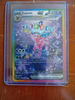Pokemon TCG Espeon EX Prismatic Evolutions Holo Card 155/131 - Image 1