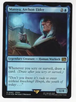 MTG Final Fantasy Foil Rare #0062 Matoya Archon Elder - Image 1