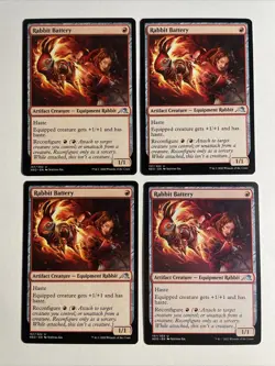 4x Mtg Kamigawa Neon Dynasty Rabbit Battery NM/M Magic The Gathering - Image 1