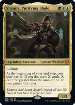 1x Shanna, Purifying Blade NM-Mint, English Dominaria United MTG Magic - Image 1