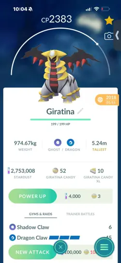 Pokemon Go Legendary Giratina ( Normal ) ( 2018 ) - Image 1