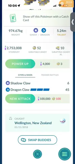 Pokemon Go Legendary Giratina ( Normal ) ( 2018 ) - Image 2