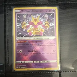 Pokemon TCG - Radiant Alakazam 59/195 - SWSH Silver Tempest - NM - Image 1