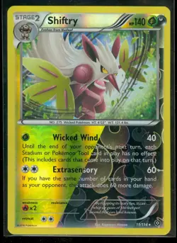 Pokemon SHIFTRY 11/114 - XY Steam Siege - RARE Rev Holo - NEAR MINT/MINT - Image 1