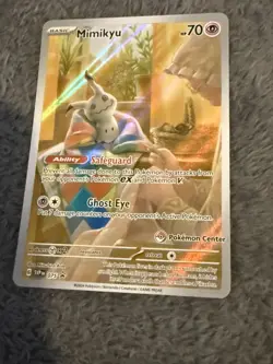 Pokemon Mimikyu SVP075 Illustration Rare Pokemon Centre Stamped Promo NM - Image 1