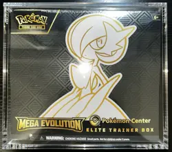 Pokemon Center Mega Evolution PC Elite Trainer Box Gardevoir Art W/ Acrylic Case - Image 1