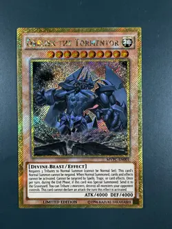 Yugioh - Obelisk The Tormentor - Gold Secret Rare - MVPC - Lim Ed - Image 1