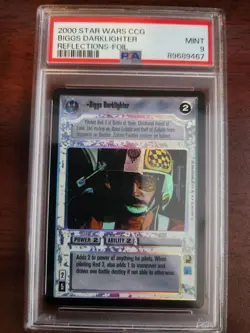 Star Wars CCG SWCCG Foil Biggs Darklighter PSA 9 Reflections I 1 Rare Card - Image 1
