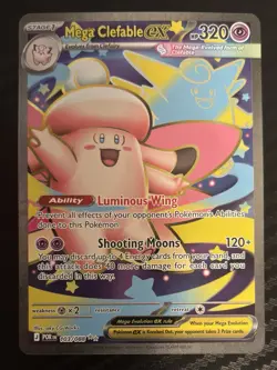 POKEMON TCG Perfect Order MEGA CLEFABLE EX IR Illustration Full Art Card 103/088 - Image 2