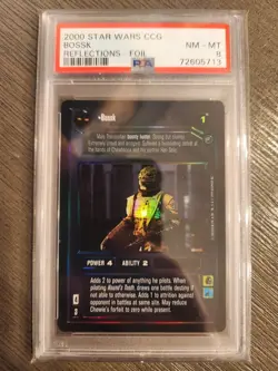 Star Wars CCG SWCCG Foil Bossk PSA 8 Reflections I 1 Rare Card - Image 1