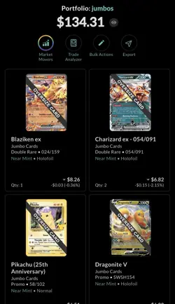 Pokemon TCG Jumbo Card Collection - Image 3