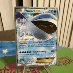 Wailord EX 38/160 World Championship 2015 Pokemon Card TCG Holo Rare EX - Image 1