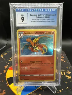 Special Delivery Charizard SWSH075 SWSH: Sword & Shield Promo Cards Holo CGC 9 - Image 1