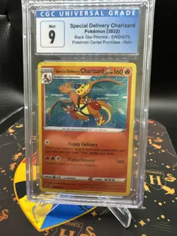 Special Delivery Charizard SWSH075 SWSH: Sword & Shield Promo Cards Holo CGC 9 - Image 2