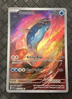 POKEMON CARD DONDOZO 207/198 Scarlet & Violet Base Set Illustration Rare - Image 1