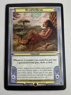 Rofellos - MTG Vanguard RARE Magic Oversized - ENGLISCH - ©1997 M/NM - Image 1