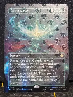 MTG Foundations Genesis Wave 396 Mana Foil Borderless Alt Art NM-M - Image 2