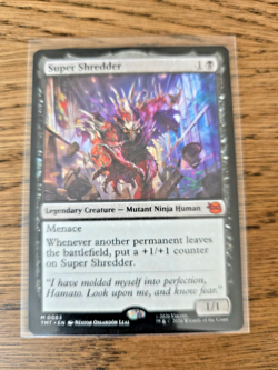 Super Shredder Mythic MTG TMNT Near Mint Teenage Mutant Ninja Turtles - Image 1