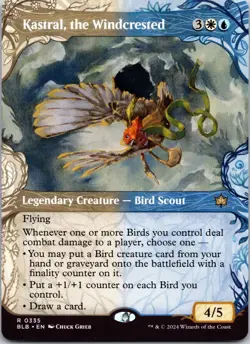 Kastral, the Windcrested (Showcase) 335 Rare Bloomburrow Magic: The Gathering NM - Image 1