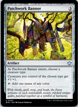 Patchwork Banner 247 Uncommon Bloomburrow Magic: The Gathering Near Mint - Image 1