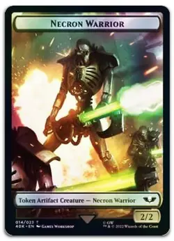 Necron Warrior // Insect Double-Sided Token (Surge Foil) LP Warhammer 40,000 - Image 1