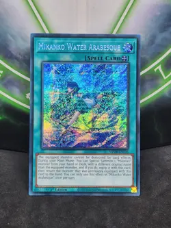 Yugioh Mikanko Water Arabesque MP24-EN136 Prismatic Secret Rare 1st Edition NM - Image 1