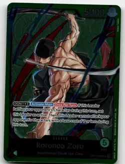 RORONOA ZORO (ZORO DECK) OP12-020 LEADER LEARN TOGETHER DECK SET ONE PIECE NM/M - Image 2
