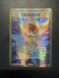 Pokemon TCG Trainer Misty's Determination Full Art Holo Card 108/108 Evolutions - Image 1