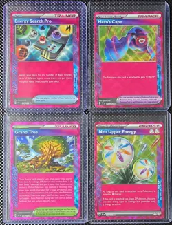 Pokemon Pink Trainer Holo Bundle 4 Cards - Image 1