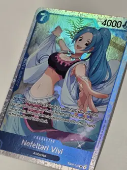 The Azure Sea's Seven #EB04-025 Nefeltari Vivi One Piece Card Holo - Image 3