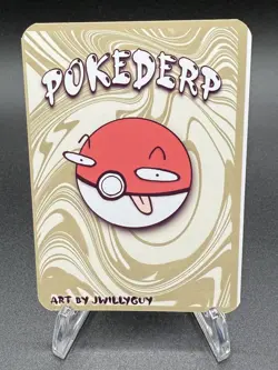 Pokederp CoroCoro Meow Holo - Mew Derpy Fan Art Card - Image 2
