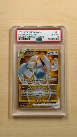 Lugia V Star Silver Tempest Secret Rare 211/195 Pokemon Card | PSA 10 - Image 1