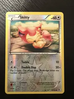 Skitty 113/149 Boundaries Crossed Reverse Holo Pokemon Card - Image 1