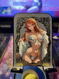 Goddess Story Metal Card Serialized Anime Waifu Random # Nami - Image 1