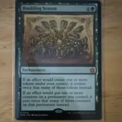 Magic the Gathering: Doubling Season Foundations Enchantment Mythic #216 - Image 1