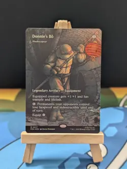 MTG TMNT pza - Donnie's Bo - mythic - 17/20 - Foil - Image 1