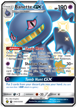 Banette GX SV61/SV94 Shiny Ultra Rare, Full Art, Near Mint/Mint Pokemon H/ Fates - Image 1