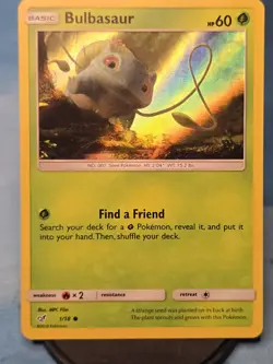 Bulbasaur (Holo Common) Common Holo Detective Pikachu 1/18 LP Pokemon TCG - Image 1