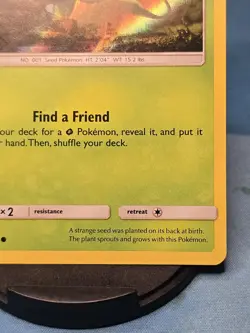 Bulbasaur (Holo Common) Common Holo Detective Pikachu 1/18 LP Pokemon TCG - Image 3