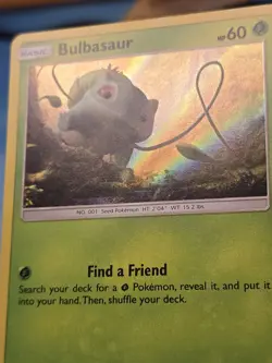 Bulbasaur (Holo Common) Common Holo Detective Pikachu 1/18 LP Pokemon TCG - Image 4