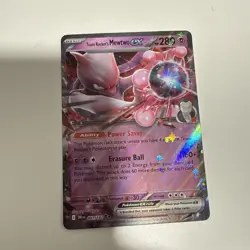 2025 Pokemon Destined Rivals Team Rocket's Mewtwo ex #081/182 - Image 1