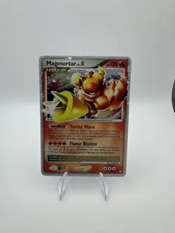 Pokemon Magmortar LV.X Mysterious Treasures Holo 123/123 Ultra Rare 130 HP - Image 2
