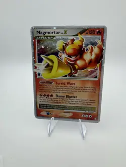 Pokemon Magmortar LV.X Mysterious Treasures Holo 123/123 Ultra Rare 130 HP - Image 3