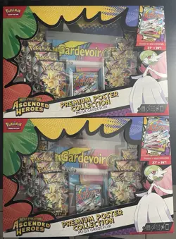 Pokemon Ascended Heroes Premium Poster Collection Mega Gardevoir Lot of 2 - Image 1