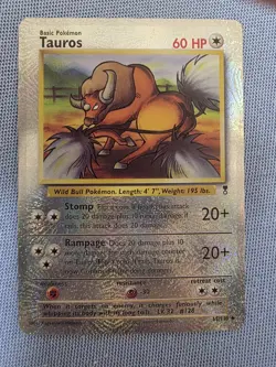 Pokemon WOTC Tauros 65/110 Legendary Collection Reverse Holo, LP - Image 1