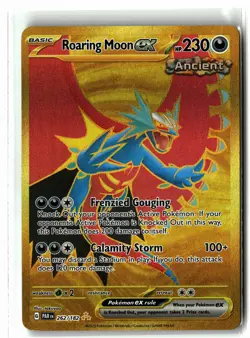 Roaring Moon ex ⭐ 262/182 Holo Hyper Rare Paradox Rift 2023 Pokemon NM - Image 1