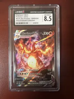 The Pokemon Company Pokemon TCG Charizard VMAX Promo Holo SWSH261 CGC 8.5 EN - Image 1