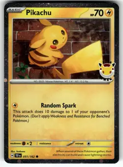 Pikachu (Pokemon Day 2026) 051/162 Holo Pokemon NM - Image 1