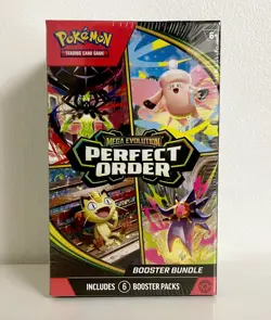 Pokemon TCG: Mega Evolution Perfect Order Booster Bundle (6 Booster Packs) - Image 1