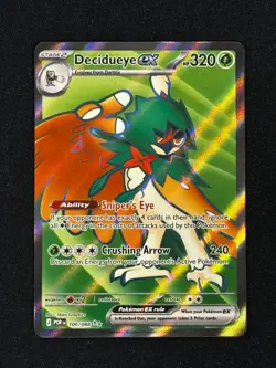 Pokemon Decidueye ex 100/088 Me03: Perfect Order Holo (NM Pack Fresh) - Image 1